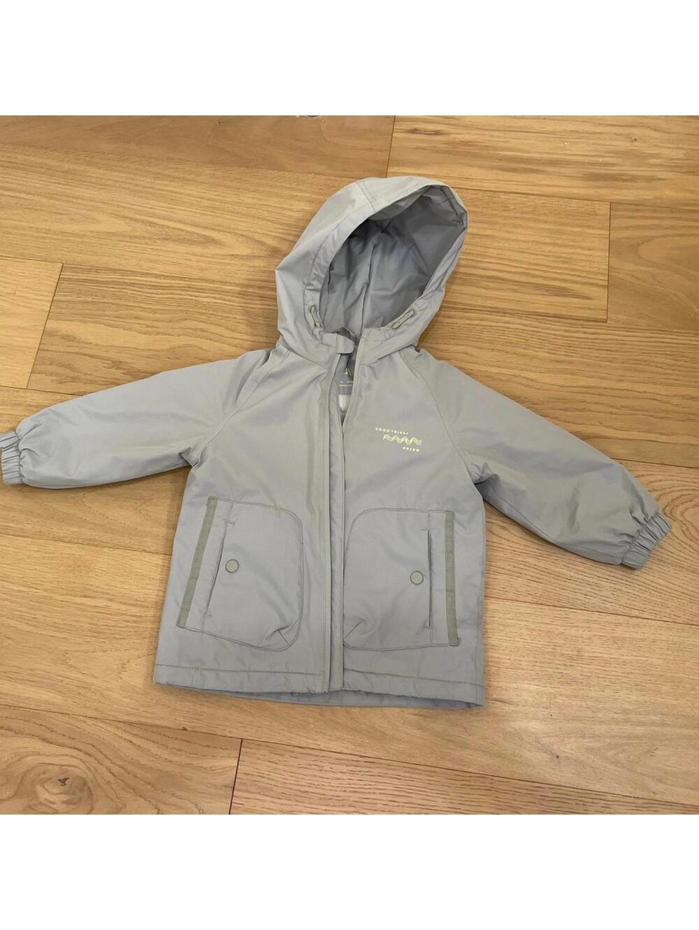 Zara Kids Grey Hooded Jacket Size 3Y (CM 98)